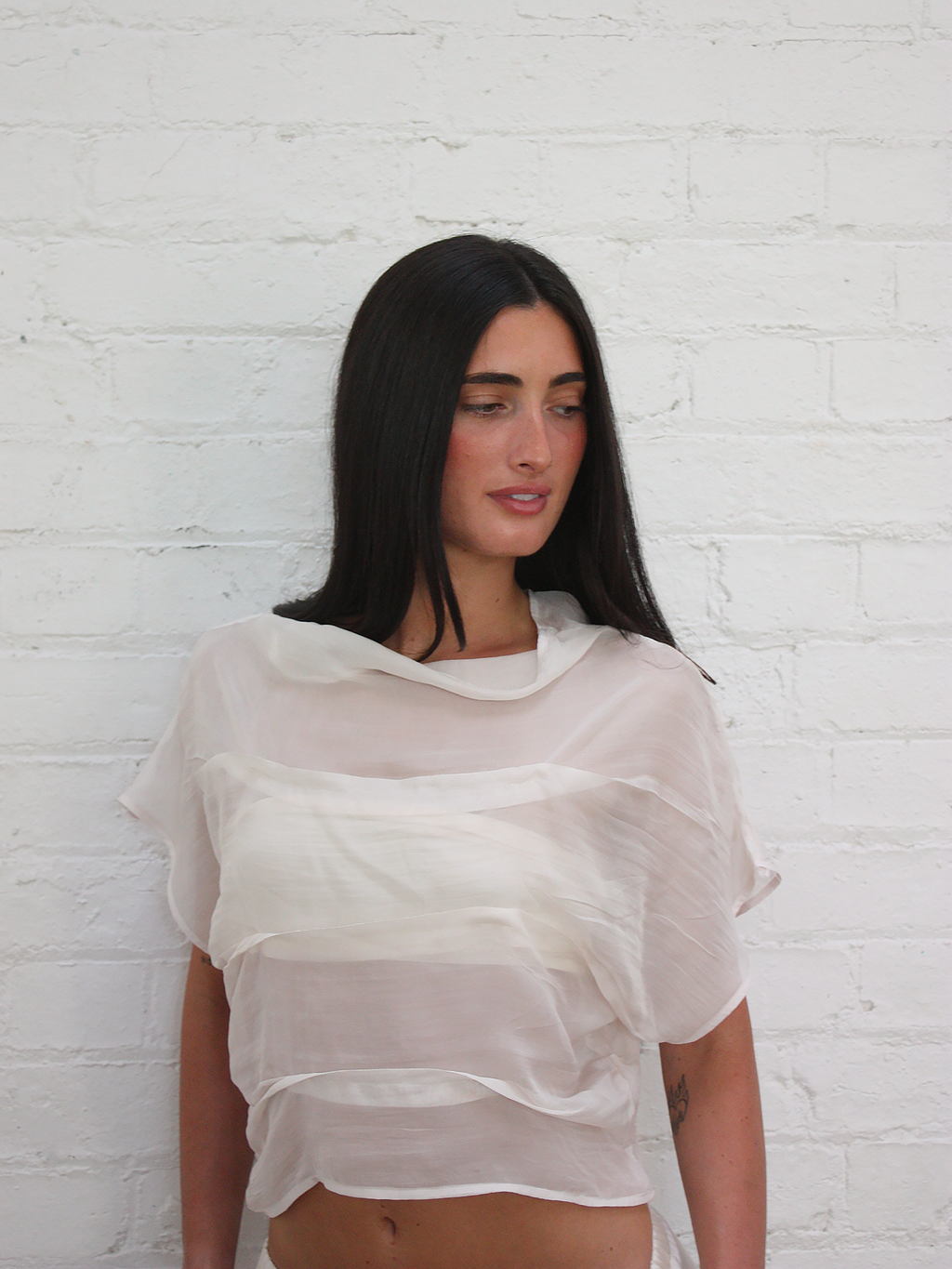 Laura Top-Sheer Pink