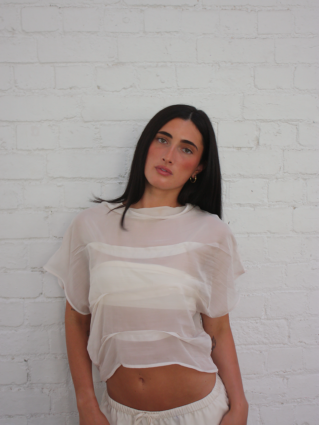 Laura Top-Sheer Pink