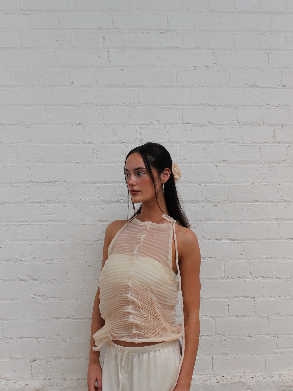 Capiz Top-Sheer Pink